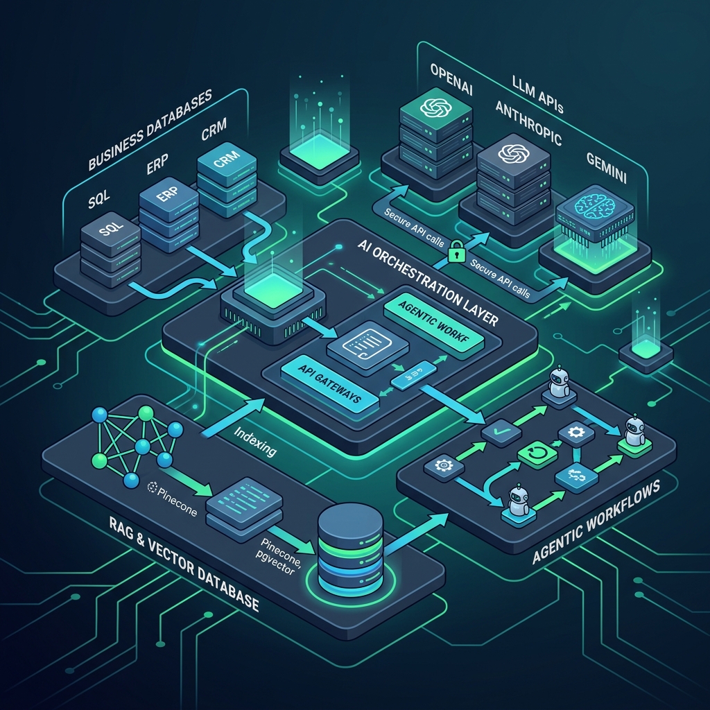 Statum AI Integration & System Architecture Illustration