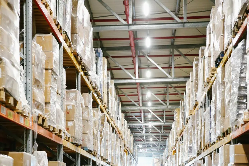 Inventory scanner and tablet on a warehouse cart